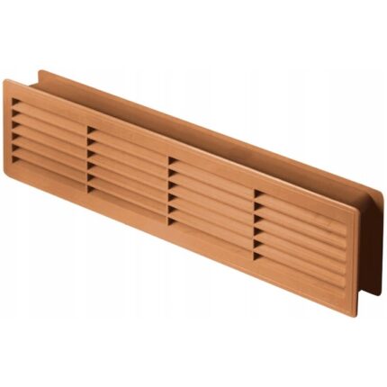 Grila de ventilatie pentru usi interior, Awenta, 460 x 135 mm, Maro