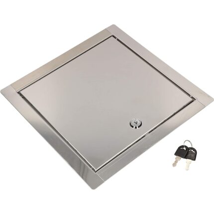 Usa pentru contoare, Kotarbau, Otel, 20x20 cm, Argintiu