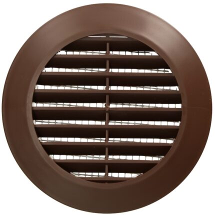 Grila rotunda ventilatie, Kotarbau, Plastic, 70 mm, Maro
