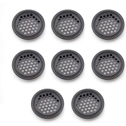 Set 8 orificii de aerisire, Inox, Diametru 19 mm