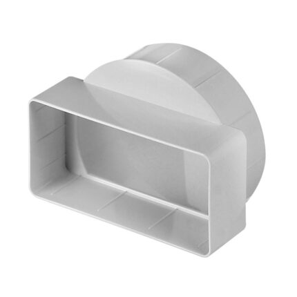 Conector scurt pentru canale de ventilatie, Awenta KO100-20, PVC, 100/55x110mm