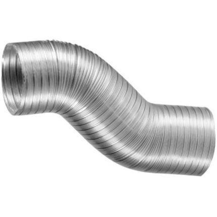 Conducta de ventilatie, HACO, Aluminiu, 125 x 600-2500 mm, Argintiu