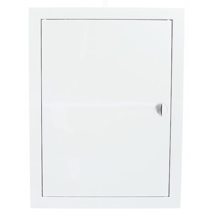 Usa inchidere sistem de ventilatie, Tabla zincata, 15 x 30 cm, Alb
