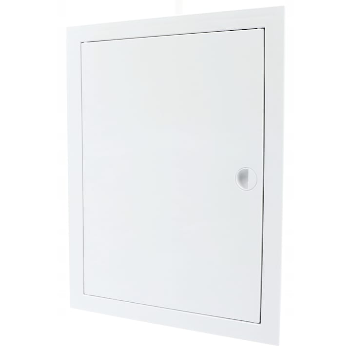 Usa de inspectie, Plastic, 25x30 cm, Alb