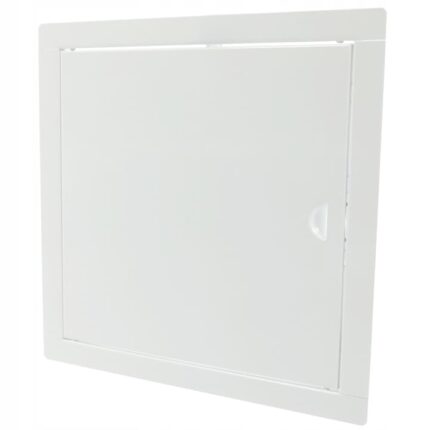 Usa inchidere sistem de ventilatie, Tabla zincata, 20 x 20 cm, Alb