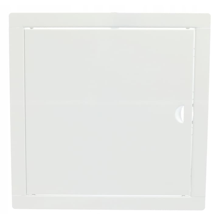 Usa inchidere sistem de ventilatie, Tabla zincata, 30 x 30 cm, Alb