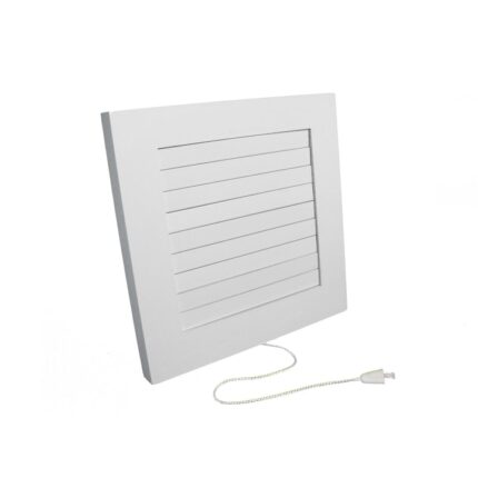 Grila ventilatie rectangulara cu jaluzele fir, Dospel Imperio 135, material ABS, alb