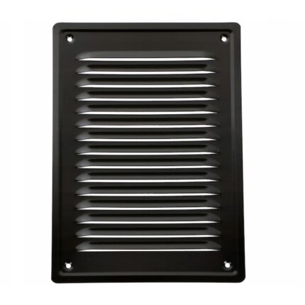 Grila ventilatie, Plastikon, metalica, 14X21, cos de fum, Negru