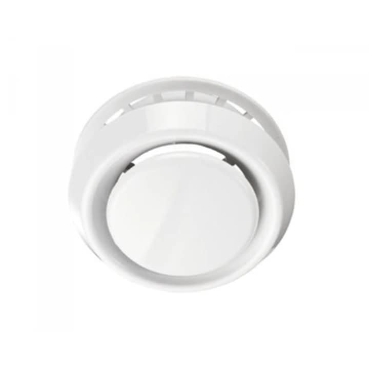 Anemostat cu flansa Vents, 100 mm, culoare alb