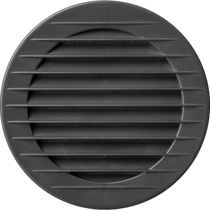 Grila aerisire rotunda KARRO, ø 125mm, grafit