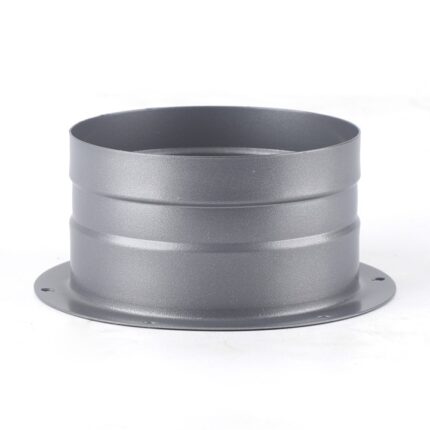 Adaptor flansa pentru teava de aerisire, Inox, 100 mm, Argintiu