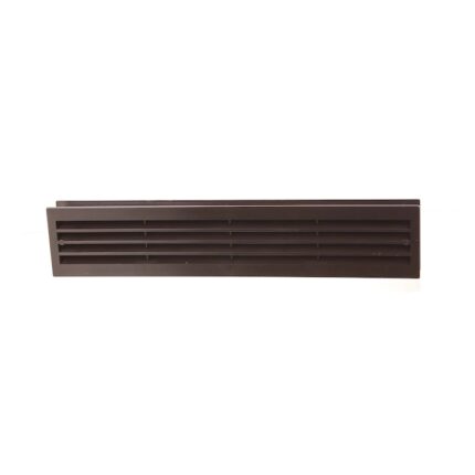 Grila ventilatie, dubla, pentru usa, plastic, 43 x 8 cm, maro
