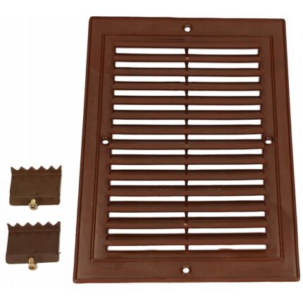 Grila pentru ventilatie, Kotarbau, Plastic, 140 mm, Maro