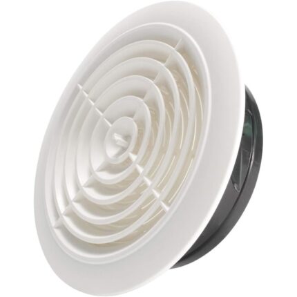 Grila de ventilatie reglabila, Jormftte, ABS, 200 mm, Alb