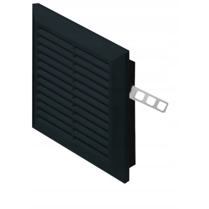 Grila de ventilatie, Awenta, Plastic, Negru,