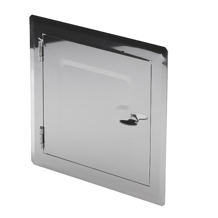 Usa inspectie, Awenta, Inox, 14x14 cm, gri