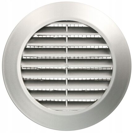 Grila rotunda ventilatie, Kotarbau, Plastic, 70 mm, Argintiu