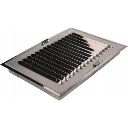 Grila de ventilatie Kotarbau, metalica, 14x21cm, argintiu