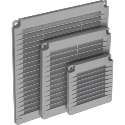 Grila aerisire simpla KARRO, 150mmx150mm, Gri