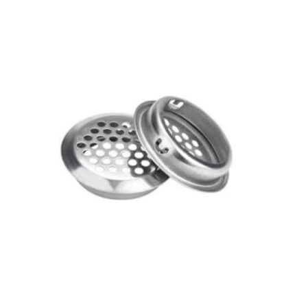 Set 30 Bucati Grila de Ventilatie Rotunda, Tovbmup, Inox, 35mm