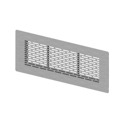 Grila FRANKISCHE, profi-air tunnel, pentru Priza de Aer (Plenum), 132 x 52 mm, la 90°, otel inox periat