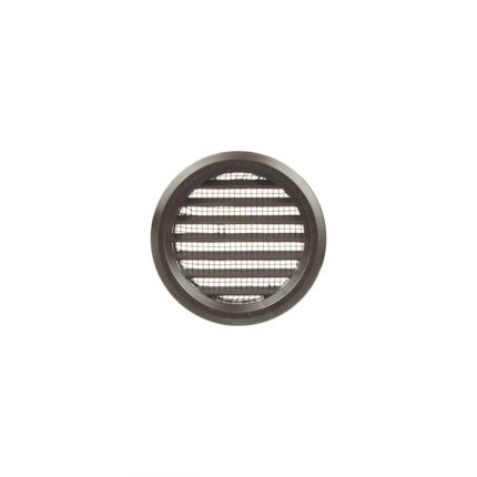 Set 2 grile ventilatie pentru usa, plastic, D 5 cm, maro