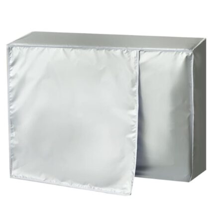 Capac aer conditionat, protectie soare si ploaie, argintiu, 80x30x57cm, set