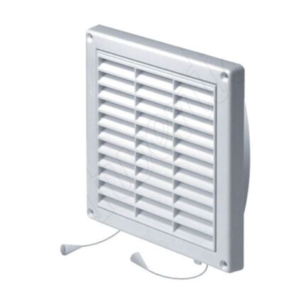 Rama aerisire patrata Awenta, 130 x 130 mm, Obturator, Alb