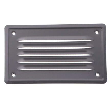 Grilaj de ventilatie, Otel, 10 x 16.5 cm, Gri