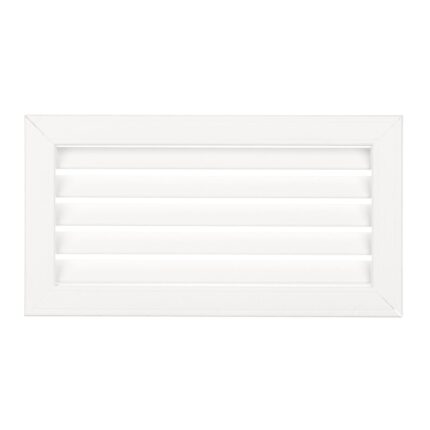 Grila ventilatie liniara, fara plasa, plastic, 40 x 20 cm, alba