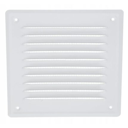Grila de ventilatie, Bobimarket, Metal 14X14 cos de fum Calitate, alb