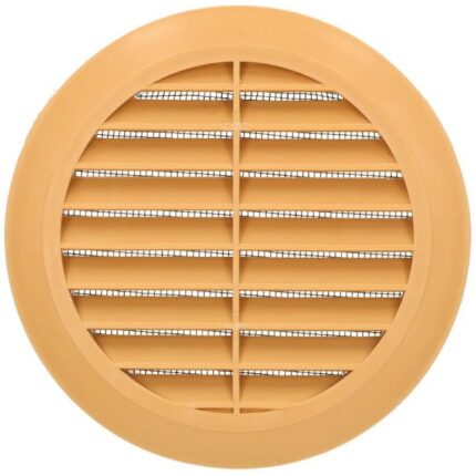 Grila ventilatie cu plasa, Kotarbau, 100 mm, Bej