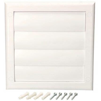 Grila pentru ventilatie, Kotarbau, 190 mm, Alb