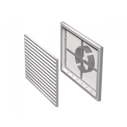 Grila ventilatie dreptunghiulara VENTS MV 170VDS, plasa pentru insecte, diametru reglabil 100 - 150 mm, 299*221 mm
