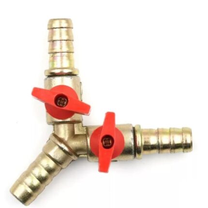 Distribuitor Y ramificatie gaz alama DAO cu robinet-bila furtun minim 10mm