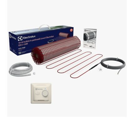 Kit covor incalzire Electrolux 150 W/m² (50 cm latime) 3 mm grosime cuTermostat analogic ETT-16 EEC Electrolux, 12 m² - 1800 W