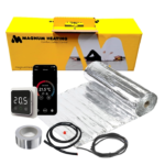 Kit covor incalzire in pardoseala aluminiu 7 m² - 980 W cu termostat WIFi control F 32