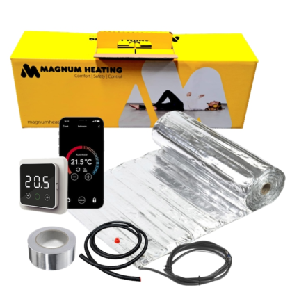 Kit covor incalzire in pardoseala aluminiu 7 m² - 980 W cu termostat WIFi control F 32