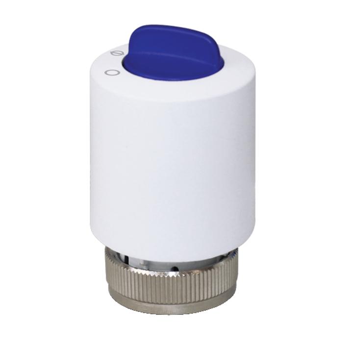 Actuator termic, Salus, KTHERM T30NC23MO, normal inchis, cu deschidere manuala, 230 V, 2 W