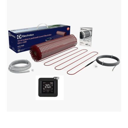 Kit covor incalzire Electrolux 150 W/m² (50 cm latime) 3 mm grosime cu Termostat WIFi control C16, 12 m² - 1800 W