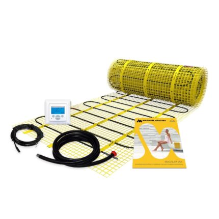 Pachet covor incalzire in pardoseala C&F Technics, 150W, inclusiv termostat digital cu senzor de pardoseala inclus, 1 m²