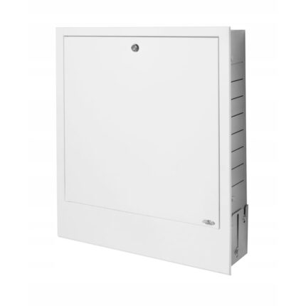 Cutie distribuitor montaj, Diamond, Otel, 4 circuite, 575 - 665 x 335 x 120 mm, Alb