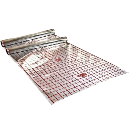 Folie cu aluminiu pentru incalzire in pardoseala, Daver, 100 mp, set de 2 role