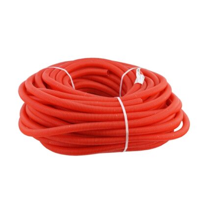 Tub flexibil gofrat pentru protectie, Neoter, PEX, 16 - 17 mm, HDPE, 25 mm, 50 m, rosu