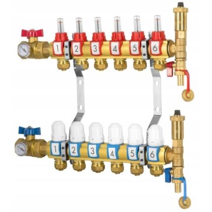 Set colector Diamond, Pentru incalzirea in pardosea, Multicolor