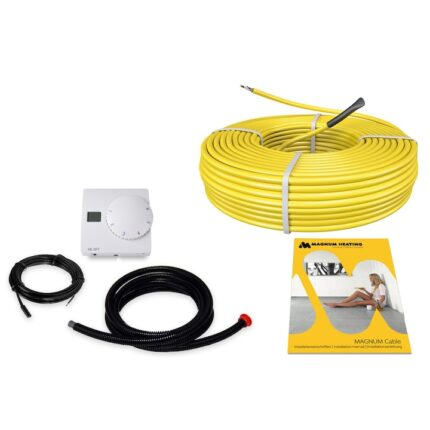 Pachet cablu incalzire in pardoseala pentru sapa C&F Technics, (17W) 3300W, termostat analogic MTH 811 cu senzor de pardoseala inclus, 194.1 m