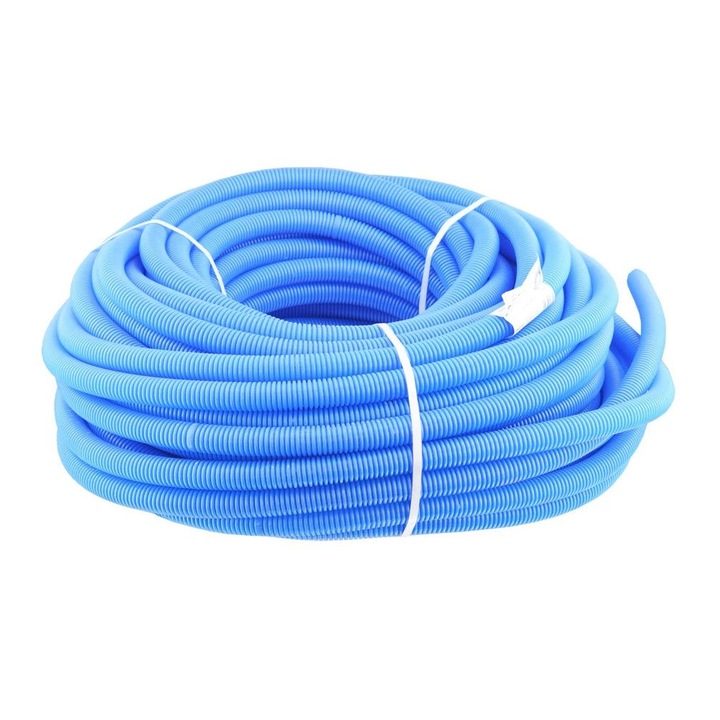 Tub flexibil gofrat pentru protectie, Neoter, PEX, 16 - 17 mm, HDPE, 25 mm, 50 m, albastru