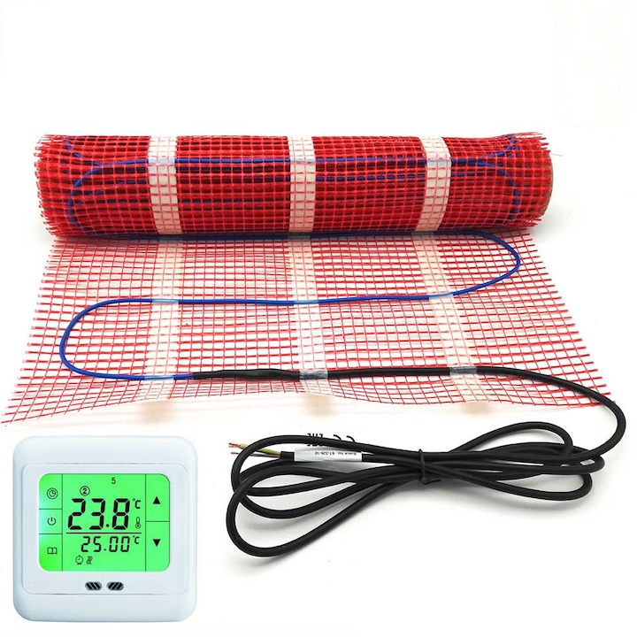 Kit covor incalzire in pardoseala INTACT HEATING 1500W - 11 mp cu termostat digital