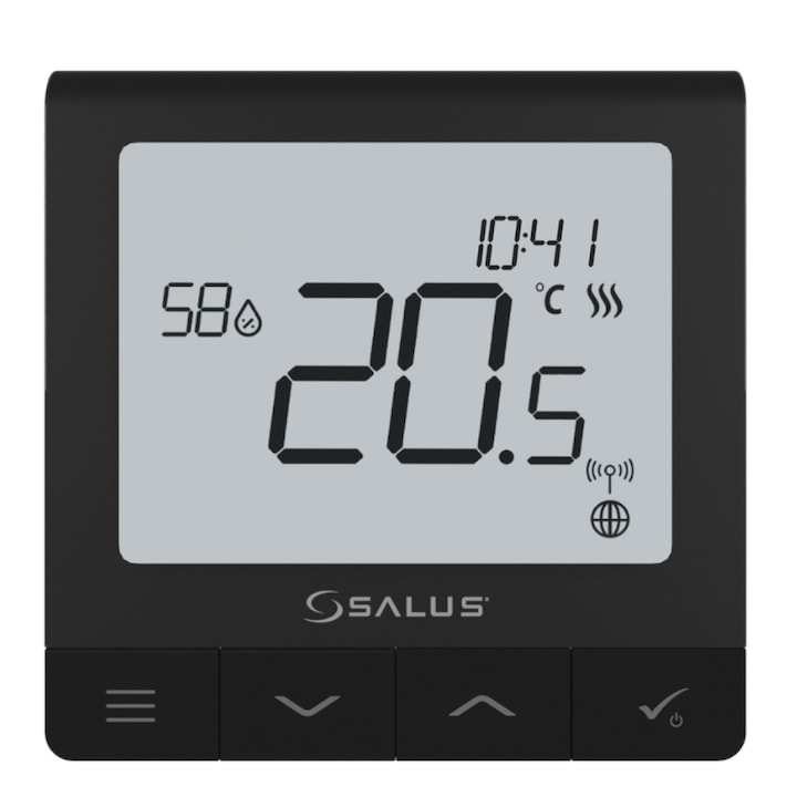 Termostat Salus Quantum SQ610B, Negru