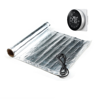 Kit Intact Heating Covor Aluminiu incalzire sub pardoseala parchet, mocheta, suprafata 6 mp, putere 900W , Termostat WIFI